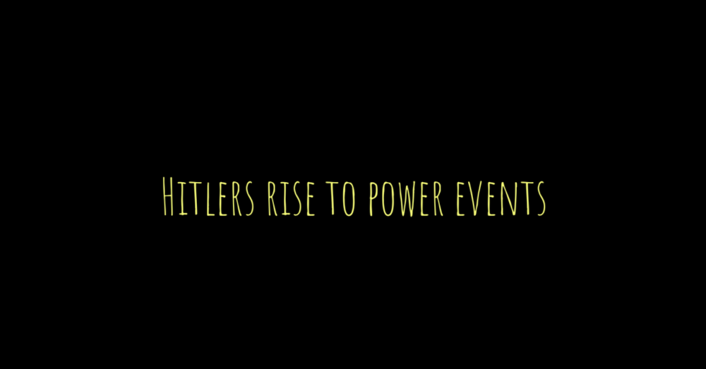 Hitler's Rise to Power: Key Events for GCSE History